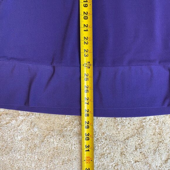 Daisy Fuentes Womens Top Size 2XL Purple Silver Beaded Collar Party Holiday Wear - Picture 10 of 10